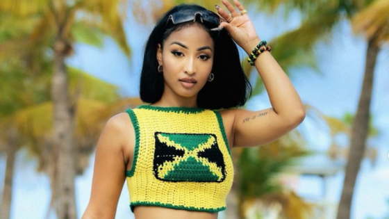 Shenseea Rocks Jamaican outfit