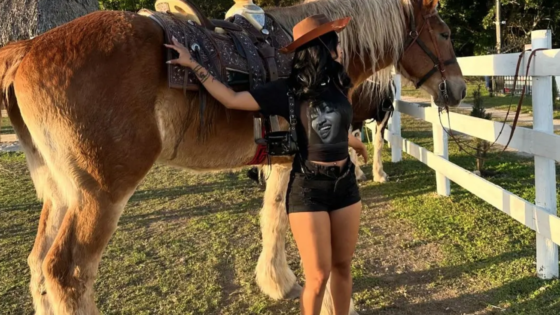 PHOTOS Shenseea Goes Horse Back Riding