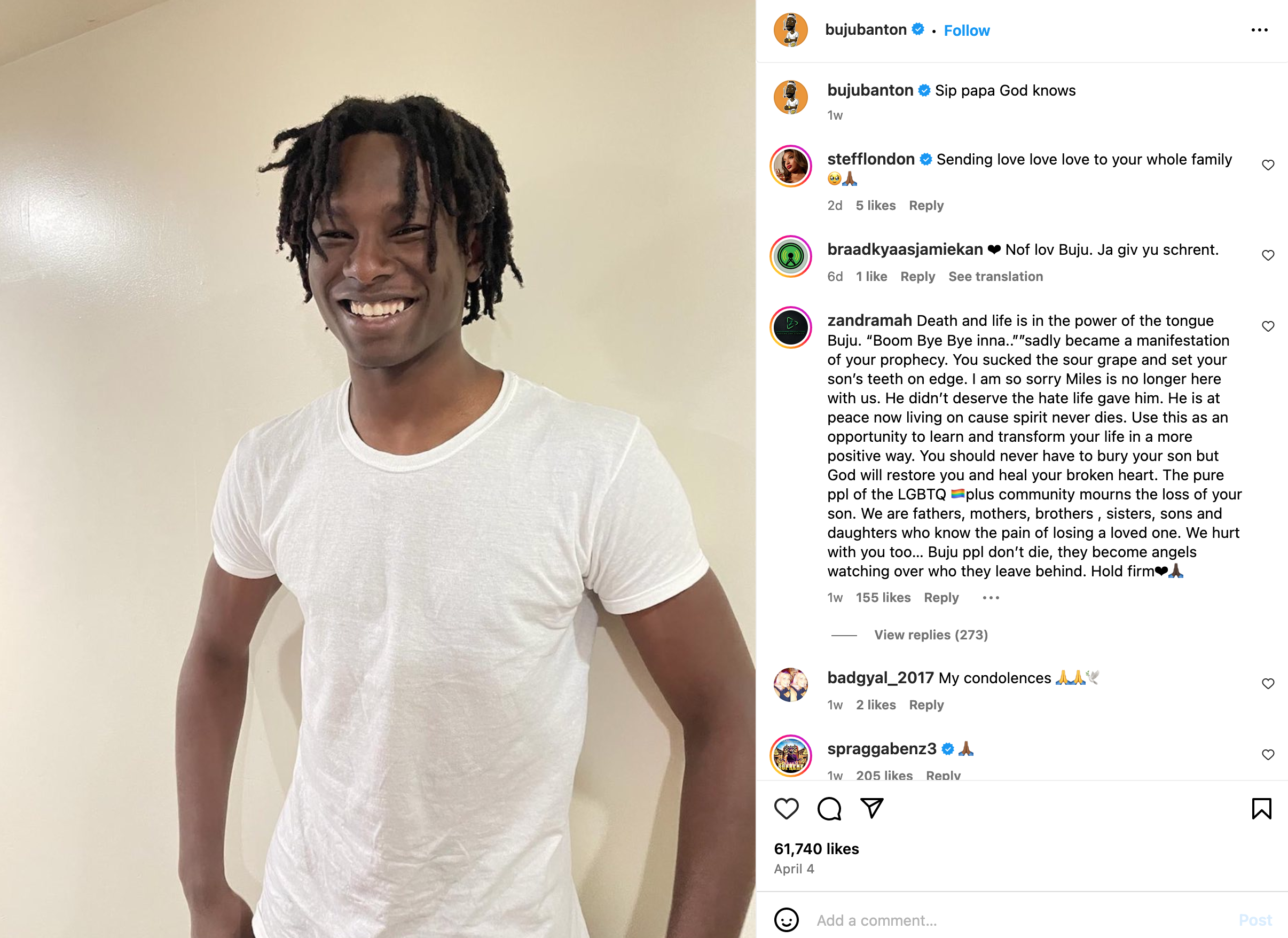 Buju Banton Breaks Silence on Son's Death