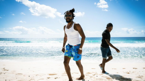 Popcaan Work Out Routine at The Beach