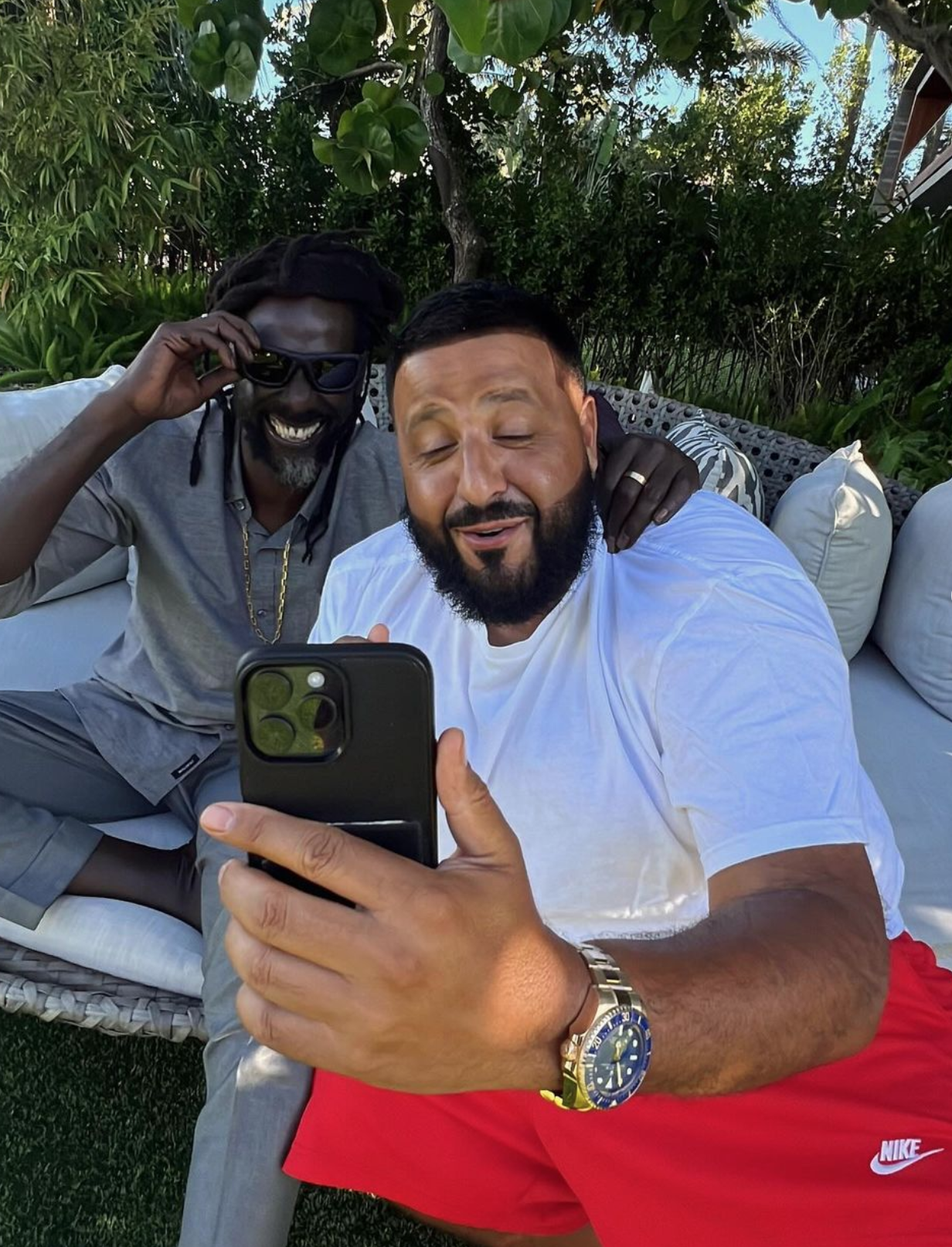 buju banton and dj Khaled in Miami