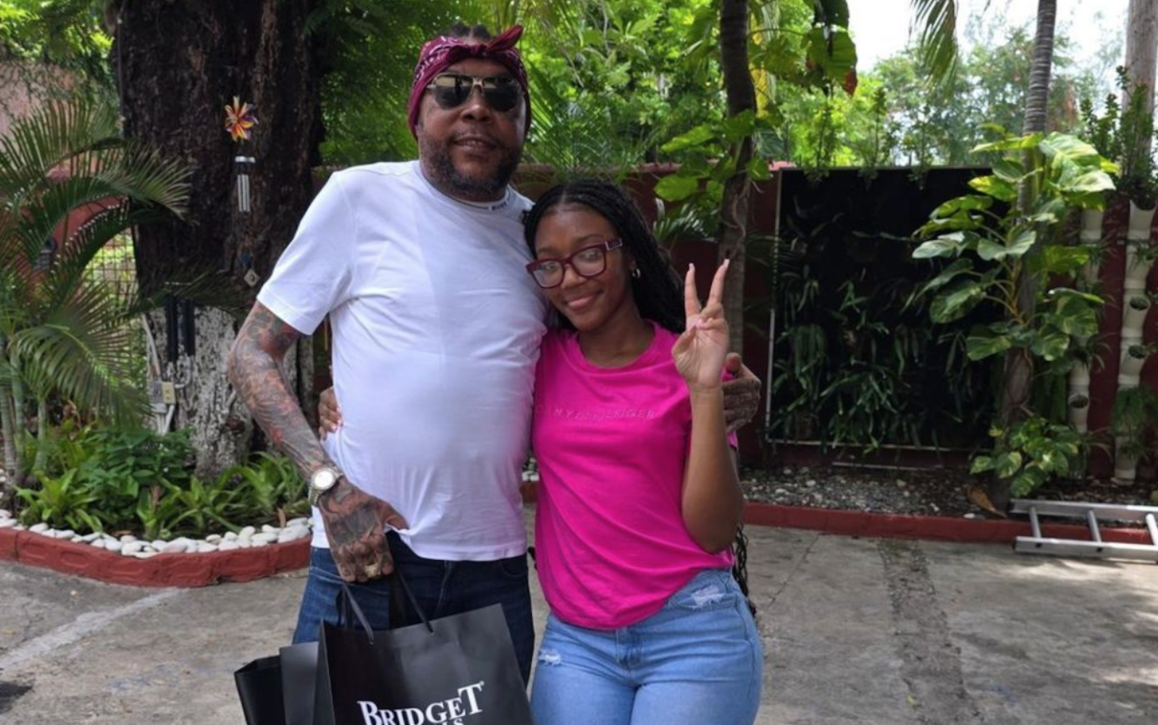 Vybz Kartel and his Daughter Adi